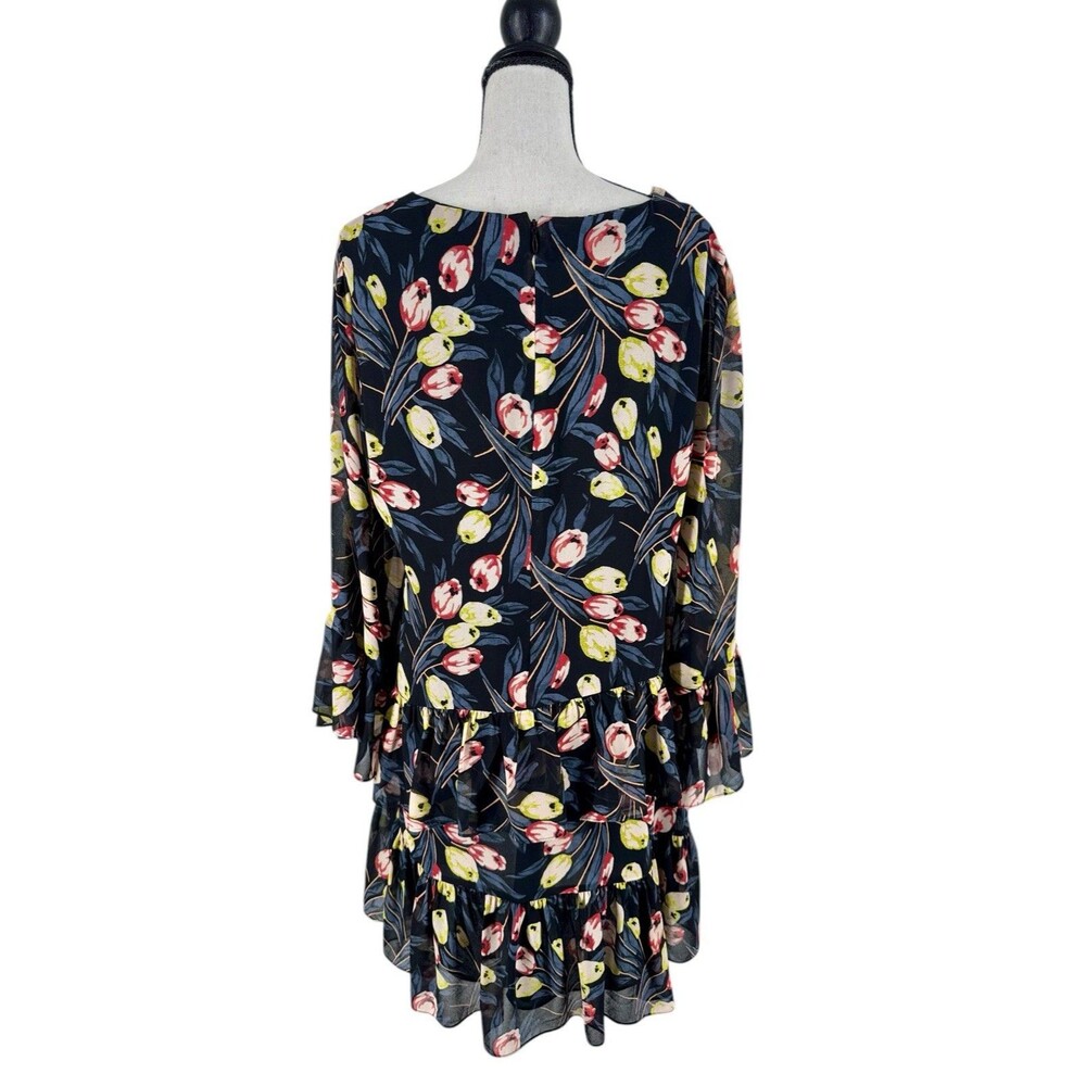 Cirq à Sept Lucie Floral Ruffle Short Dress Size 12 - Picture 4 of 9